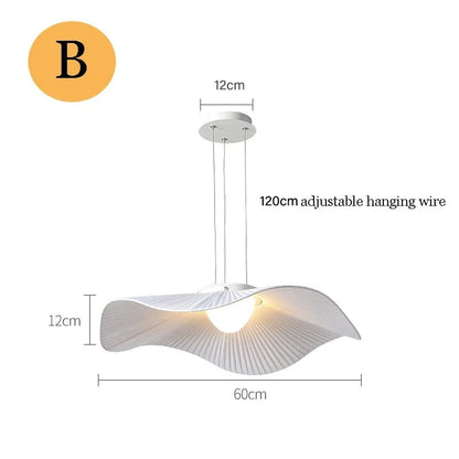 B 1 Layer 60cm / 110V / RC Dimming Suspension japonaise en tissu | Vertige