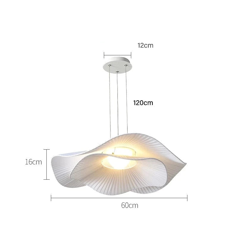 B 2 Layer 60cm / 110V / RC Dimming Suspension japonaise en tissu | Vertige