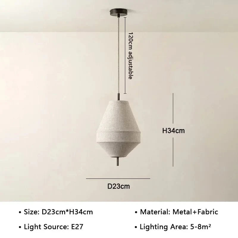 Style A / Natural light Suspension Japonaise style feutré