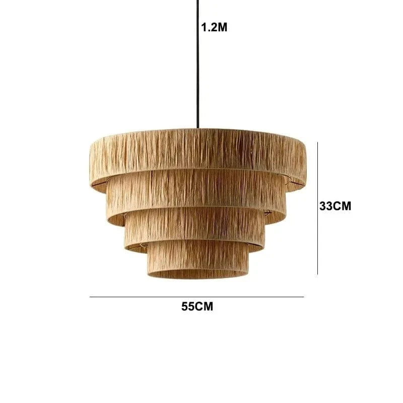 Style D D55cm Suspension japonaise tissu