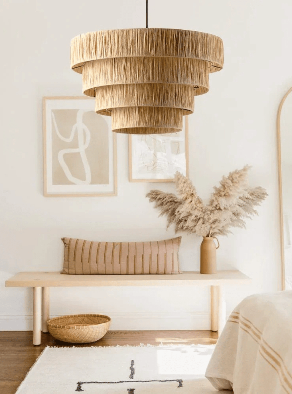 Suspension japonaise tissu