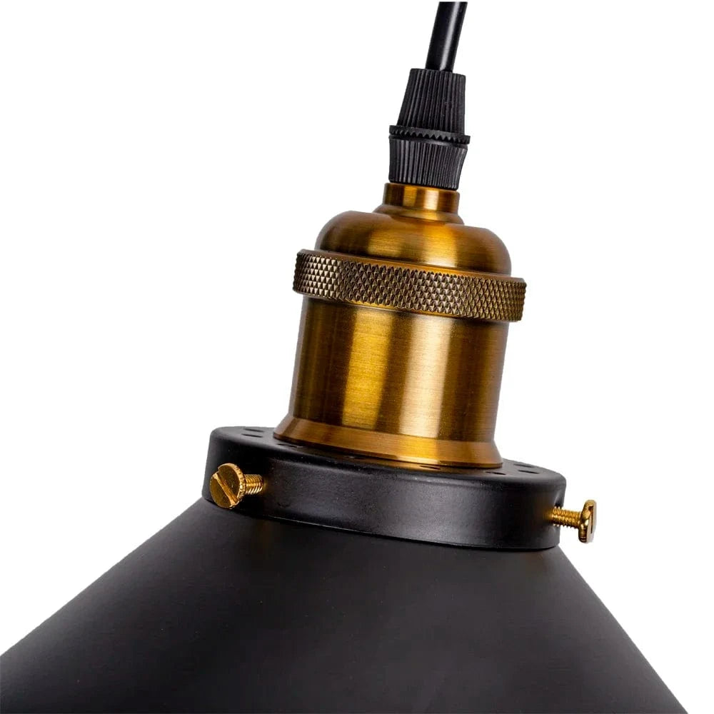 Suspension lampe industrielle