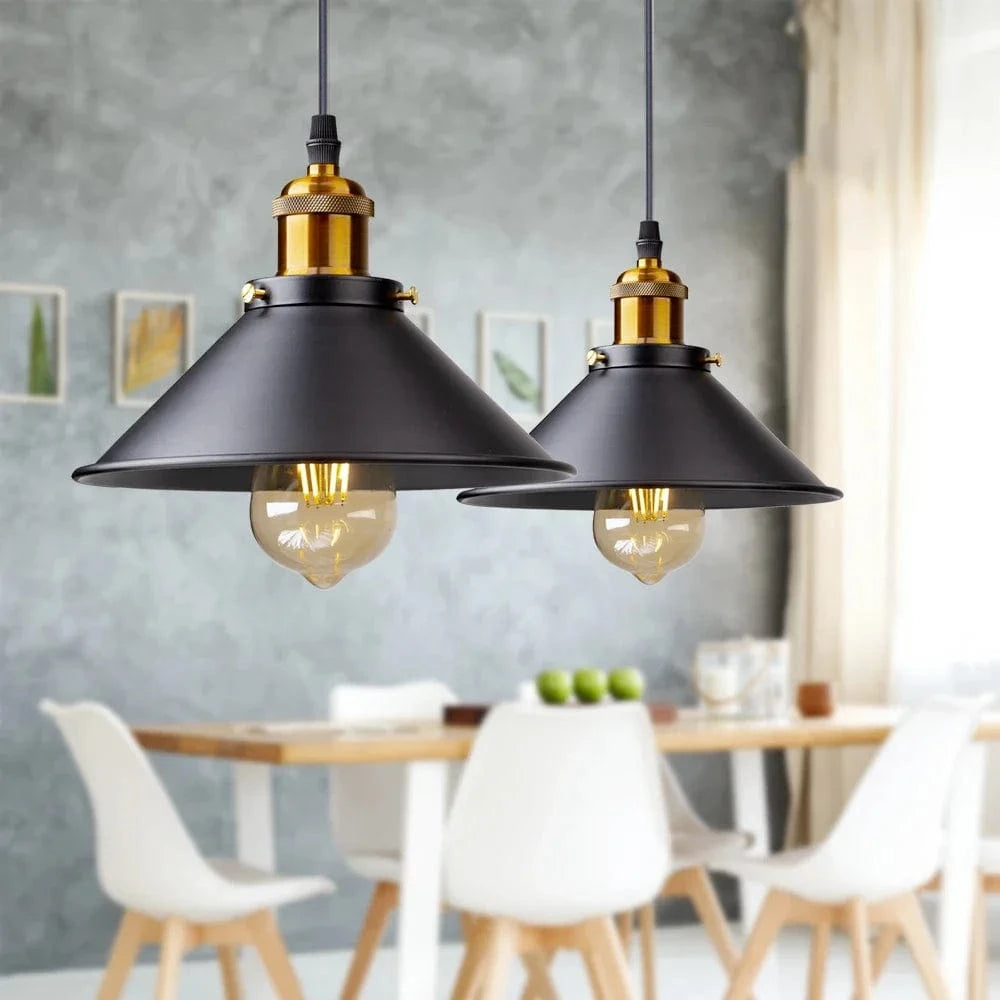 Suspension lampe industrielle
