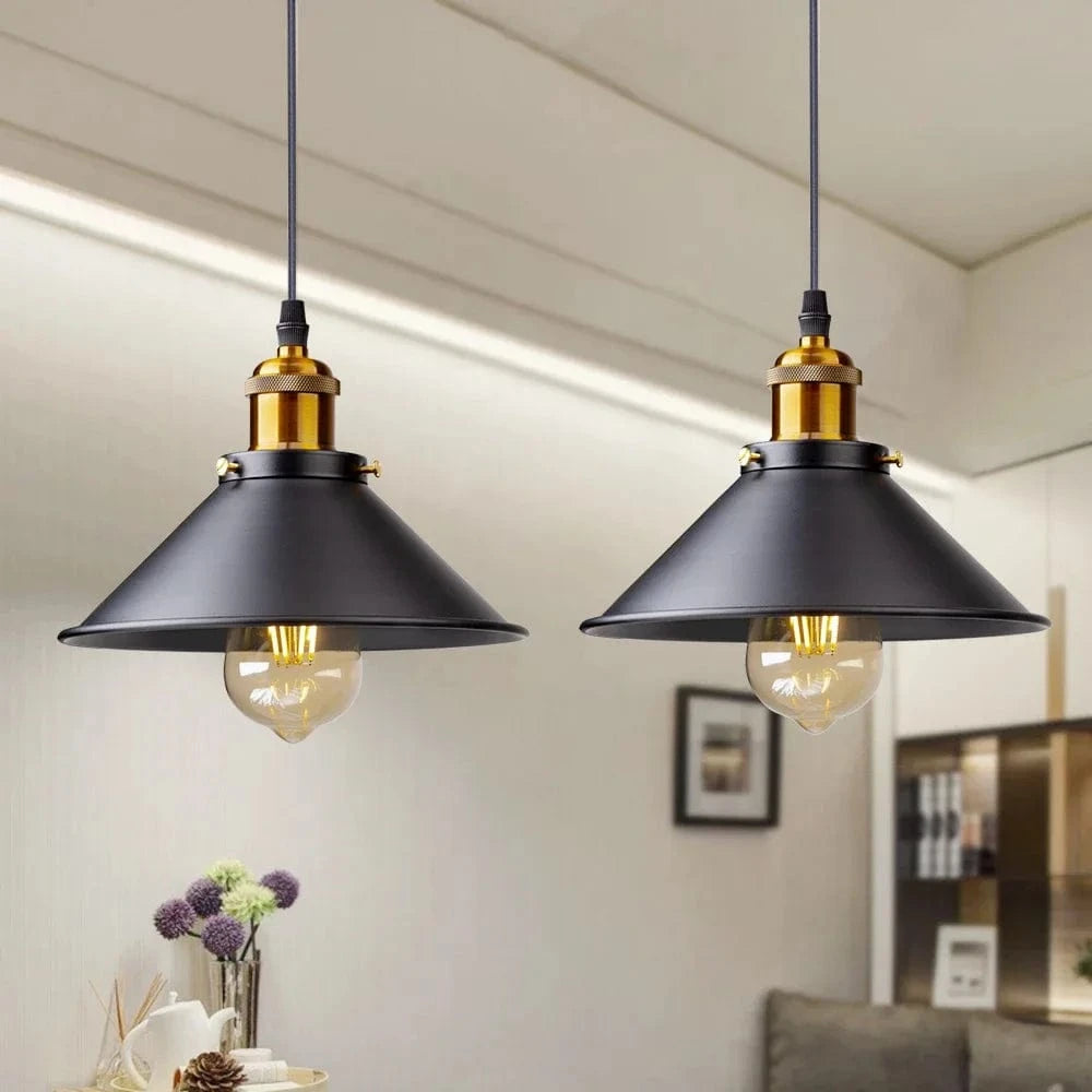 Suspension lampe industrielle