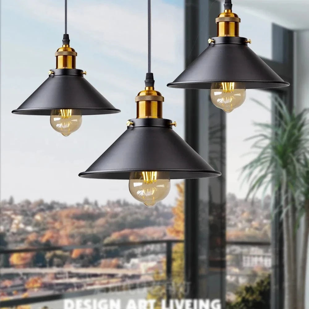 Suspension lampe industrielle