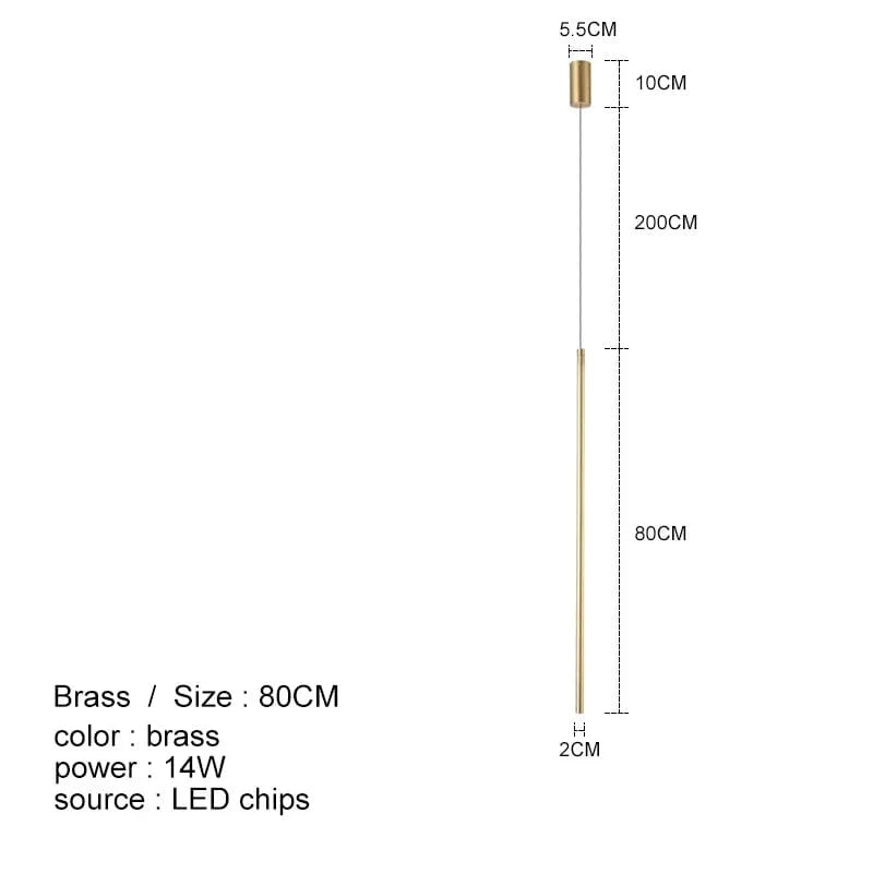 DORÉ 80CM / TRICOLORE CONTRÔLE TÉLÉCOMMANDE Suspension led chambre