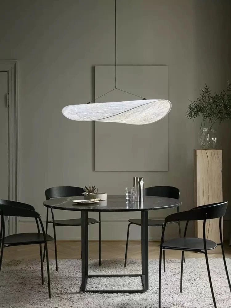 Suspension luminaire en tissu