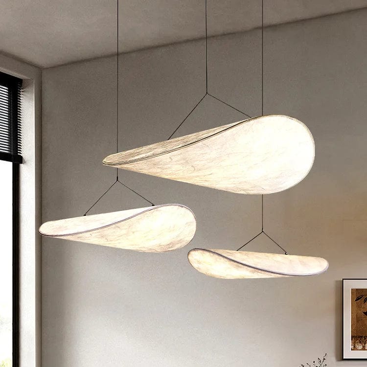 Suspension luminaire en tissu