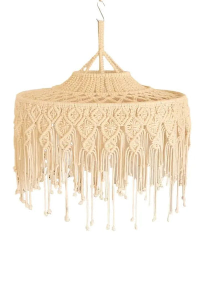 Suspension luminaire macramé