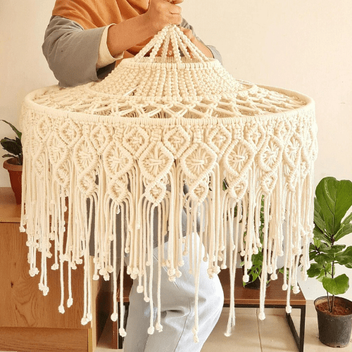 Suspension macramé plante | maison-macramé