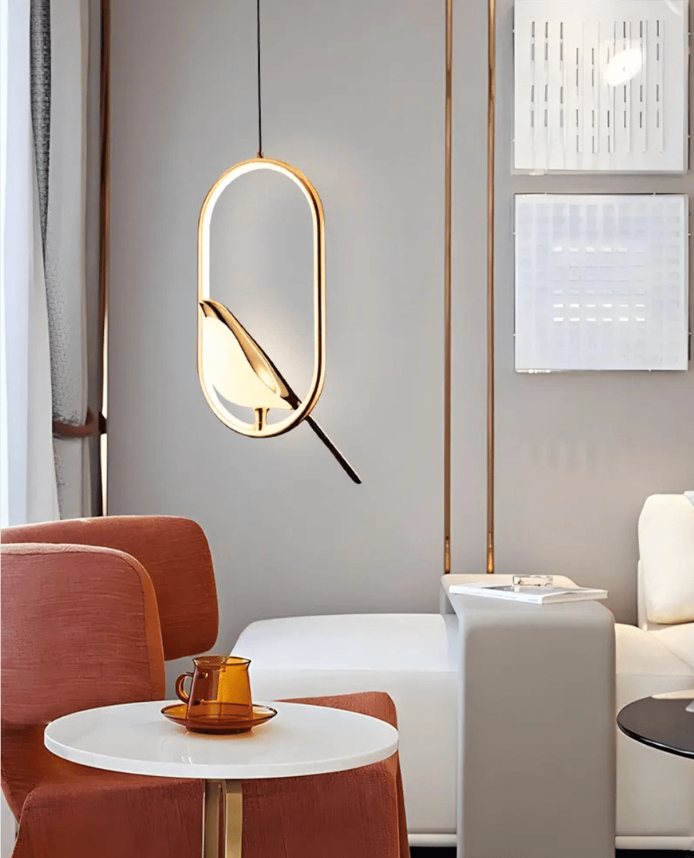 Suspension luminaire oiseau
