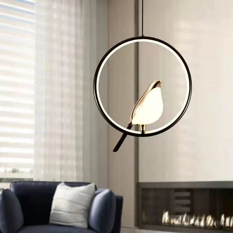 Suspension luminaire oiseau