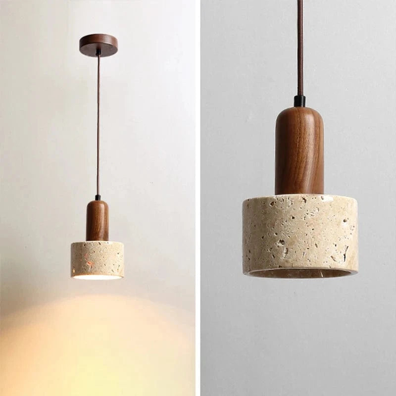 Dia 12x H16 CM Suspension luminaire pierre