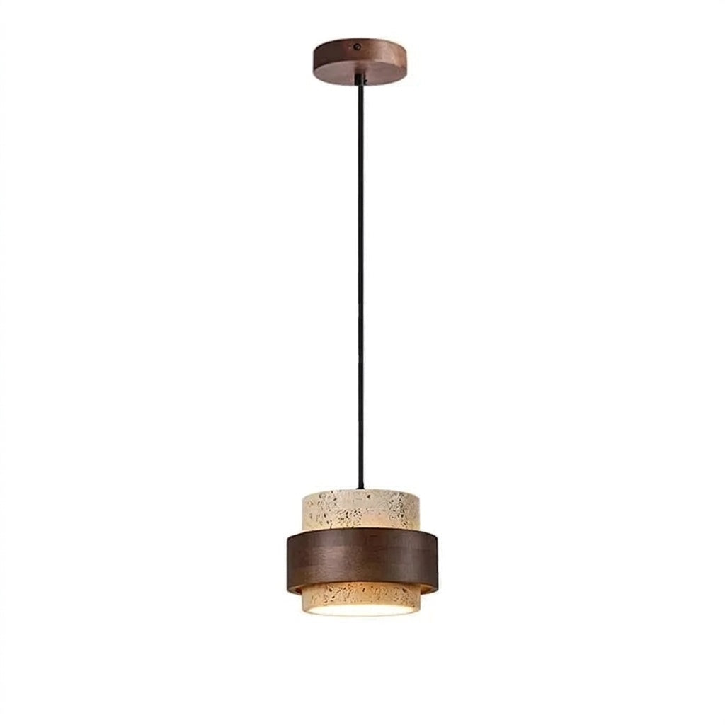 Suspension luminaire travertin 1 LAMPE
