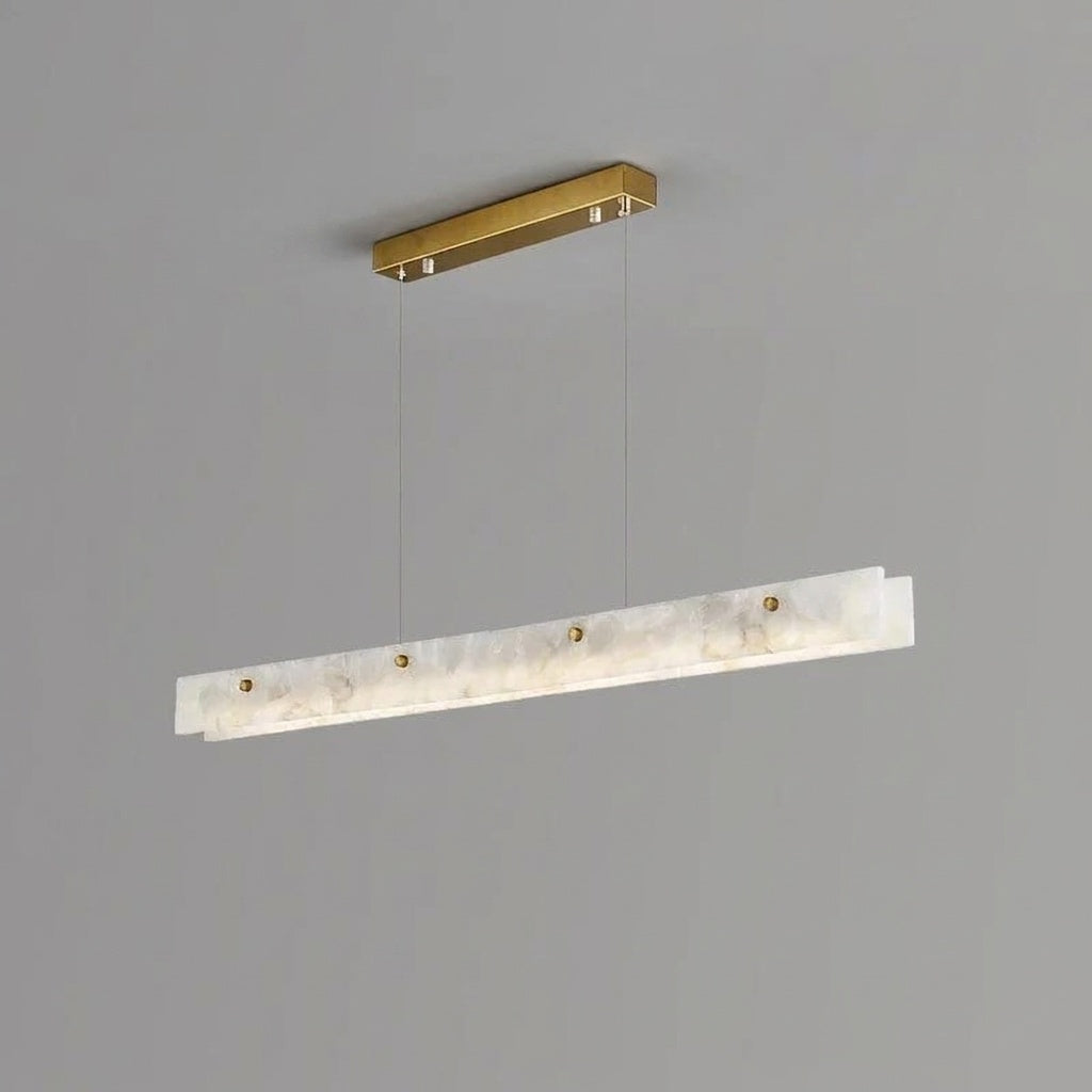 Suspension marbre 100 CM / LUMIÈRE CHAUDE