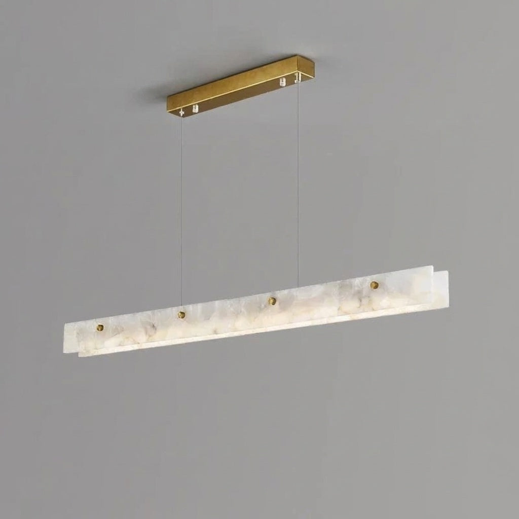 Suspension marbre 120 CM / LUMIÈRE CHAUDE