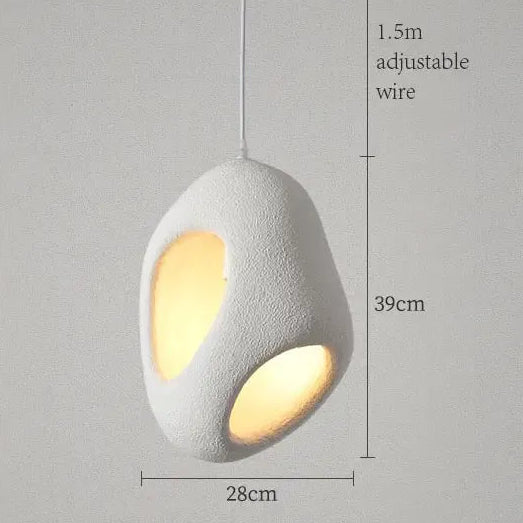 white H39cm / Cold White / China Mainland Suspension moderne design japandi
