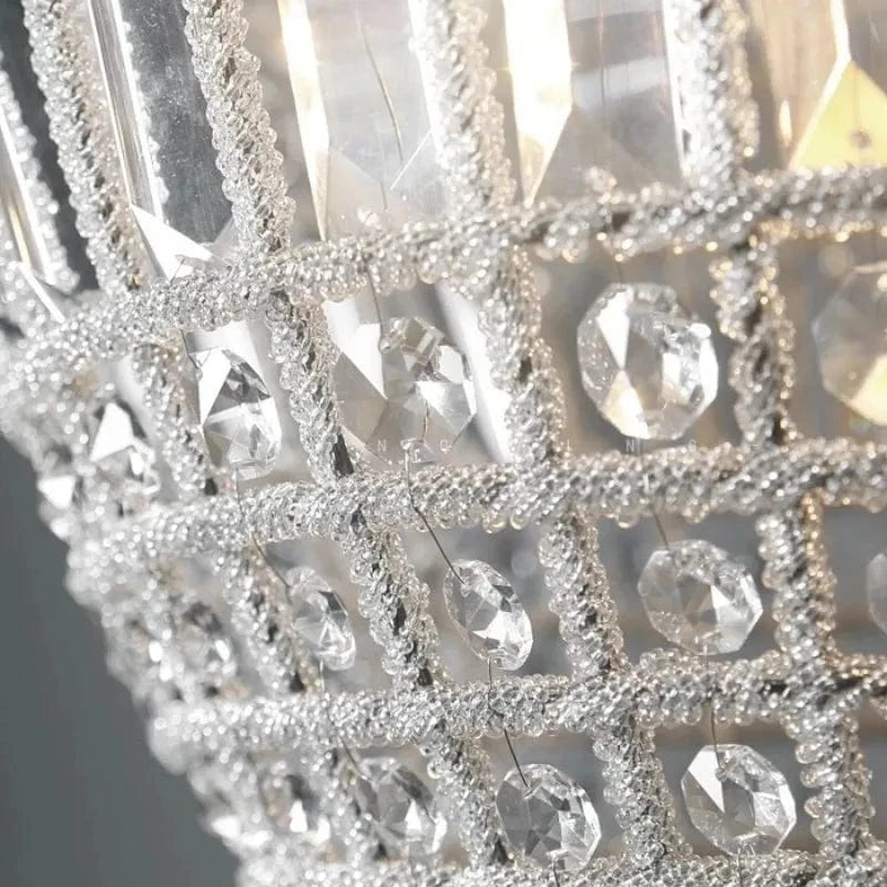 Suspension montgolfière en cristal