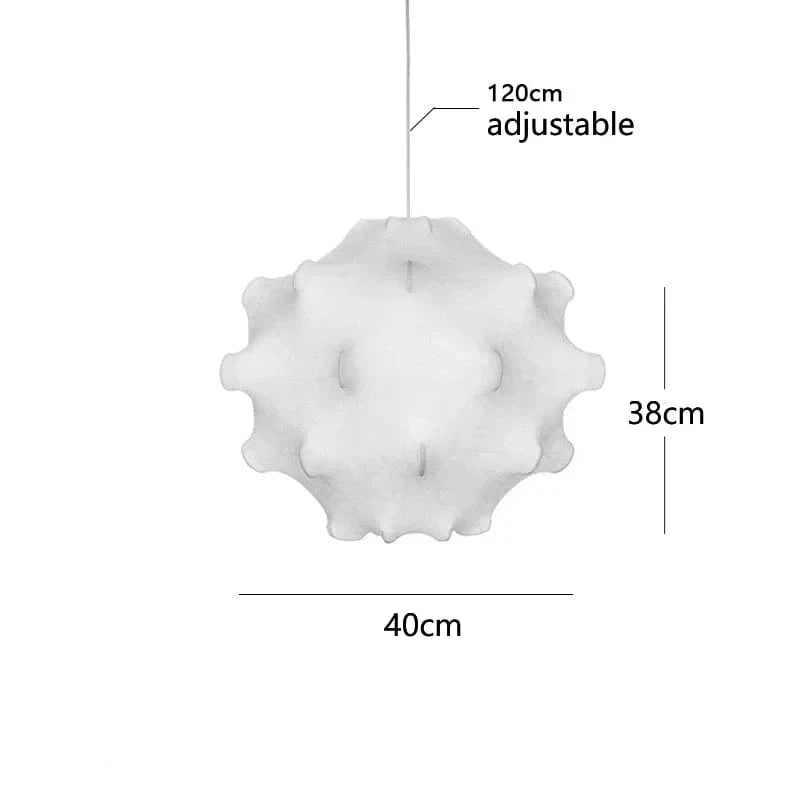 D-40cm / Remote control light Suspension originale en tissu Wabi-sabi