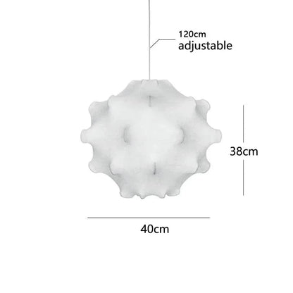 D-40cm / Remote control light Suspension originale en tissu Wabi-sabi