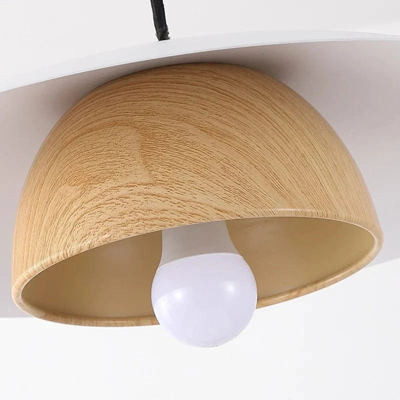 Suspension plate scandinave en bois