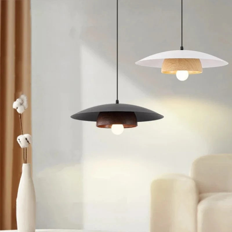 Suspension plate scandinave en bois
