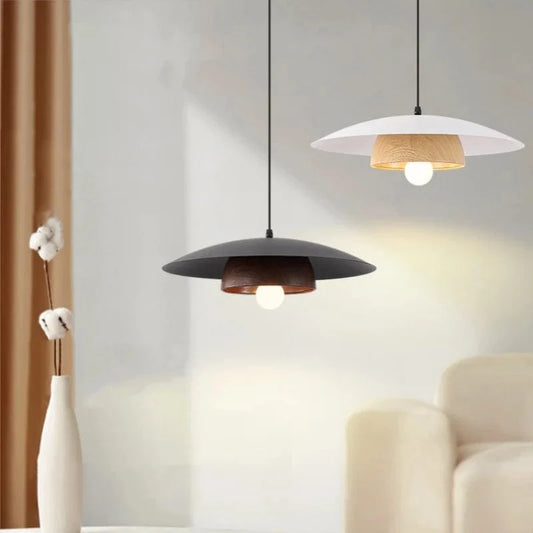 Suspension plate scandinave en bois