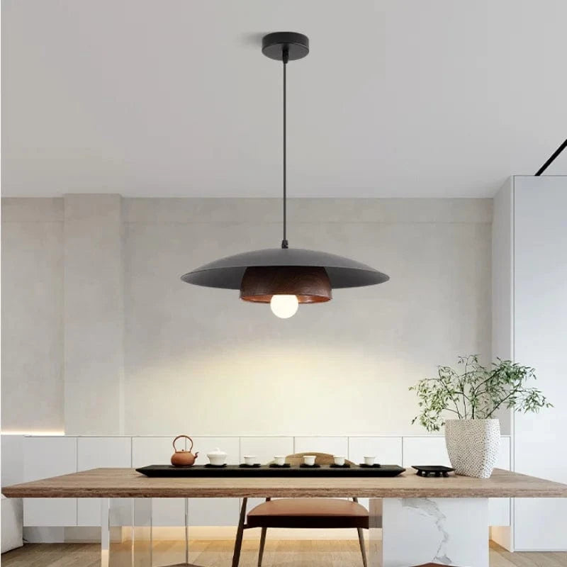 Suspension plate scandinave en bois