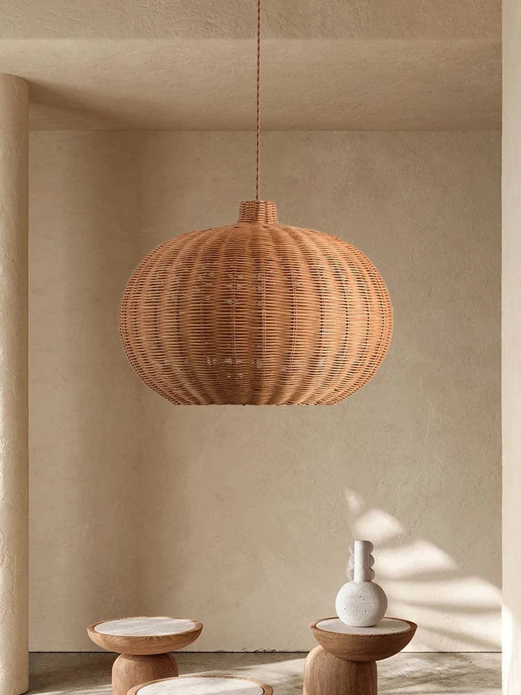 Suspension rotin boule