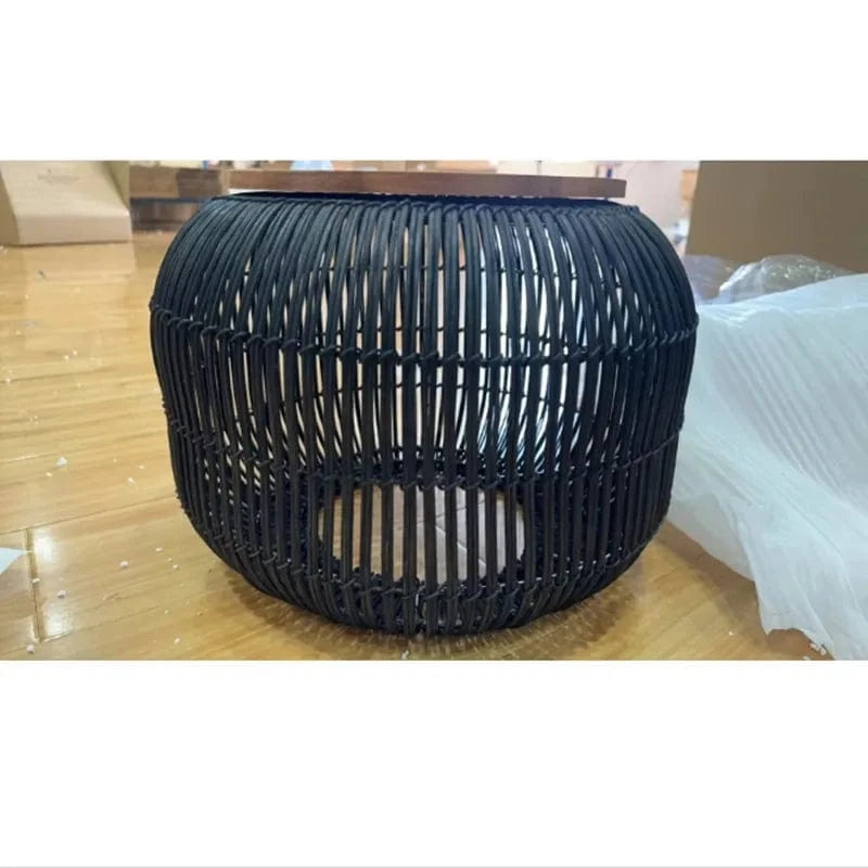 Suspension Rotin Vintage