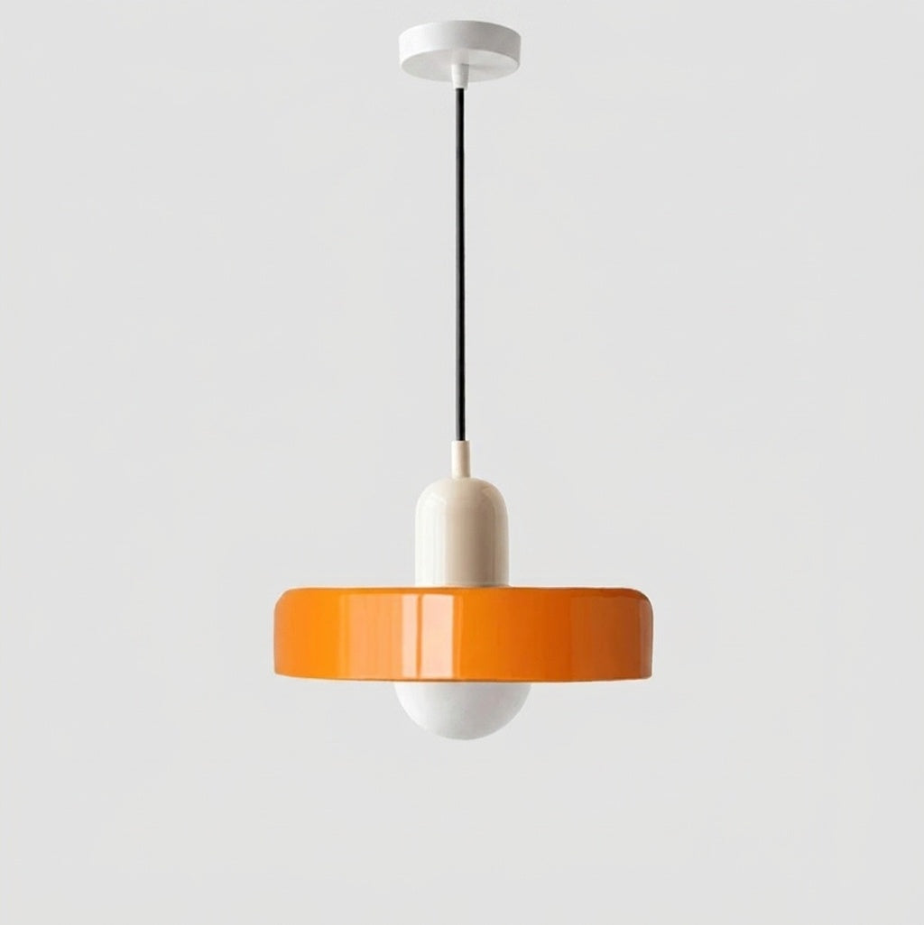 Suspension scandinave vintage BEIGE ET ORANGE / OUI