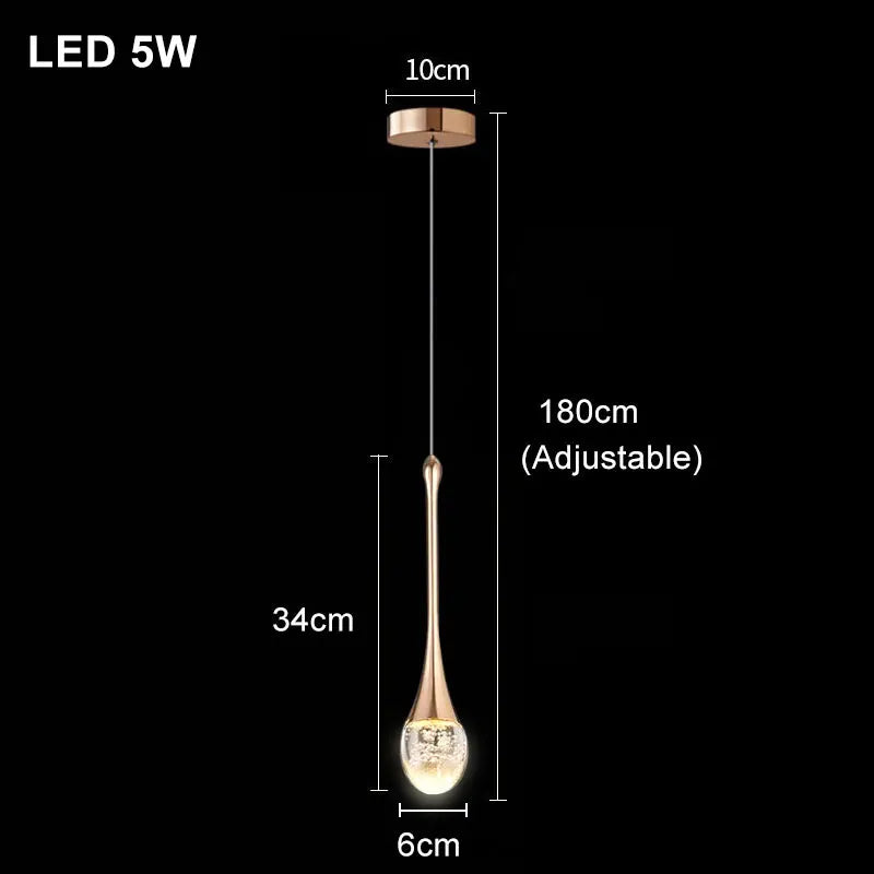 1 head / Warm White Suspension tube bulle