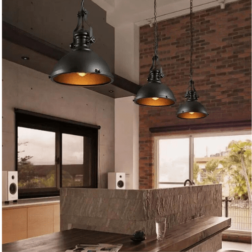 Suspension vintage industriel