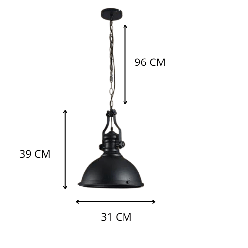 Suspension vintage industriel