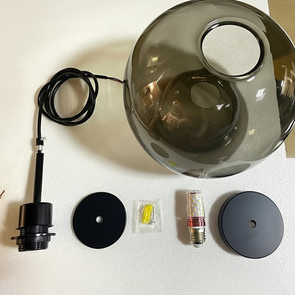 Suspensions en verre teinté