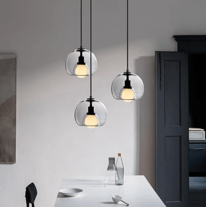 Suspensions en verre teinté