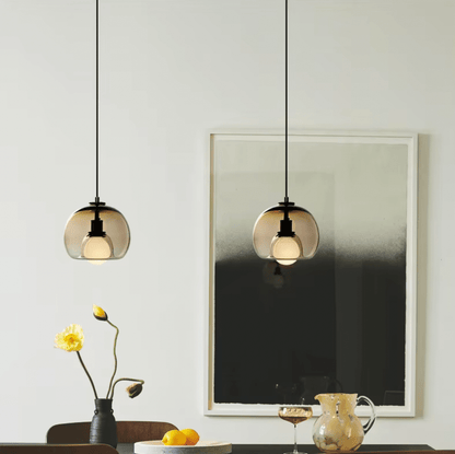 Suspensions en verre teinté