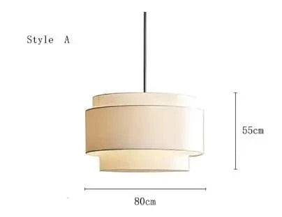 A 80cm / Warm White Suspensions Japonaise tissu