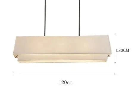 C L-120cm / Warm White Suspensions Japonaise tissu