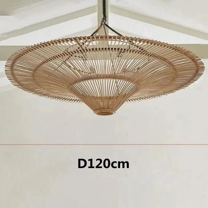120 CM Très grande suspension rotin