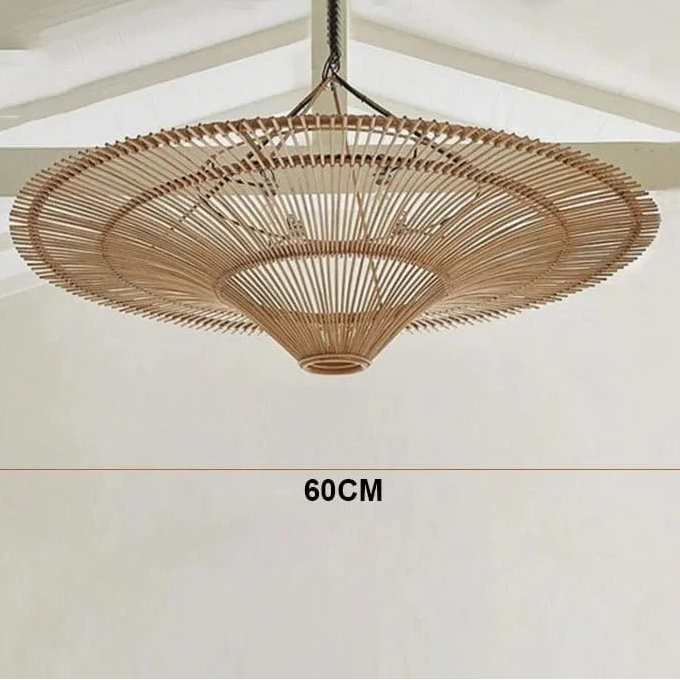 60 CM Très grande suspension rotin