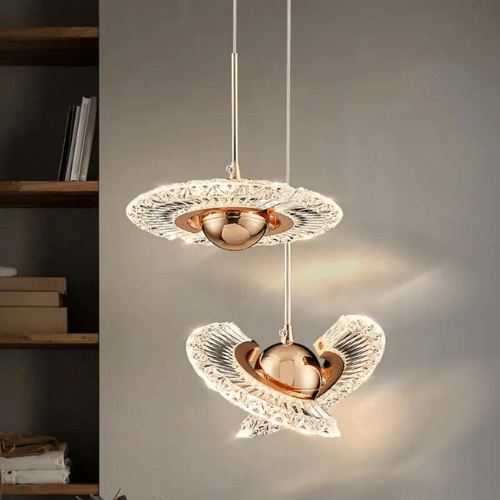 TRICOLORE Suspension luminaire cristal